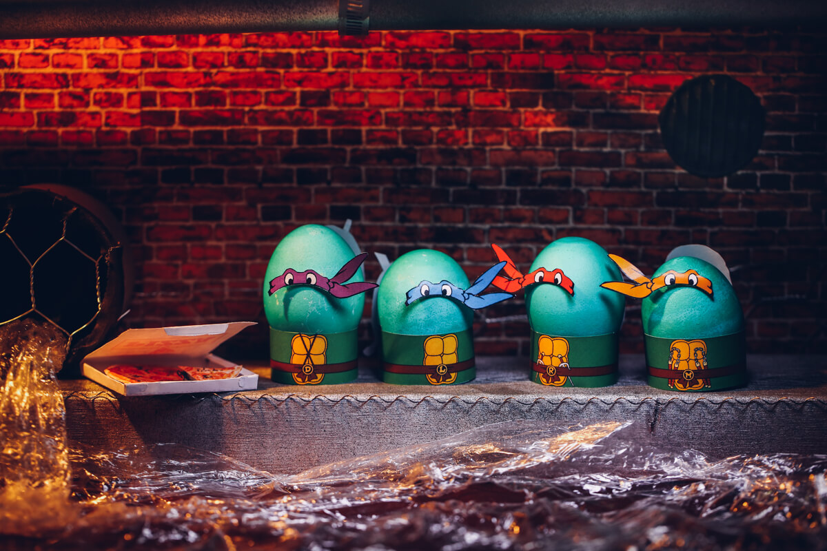 Ninja Turtle Costumes for Eggs